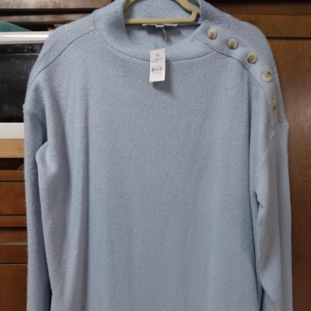 NWT Loft women's gray sweater sz XL